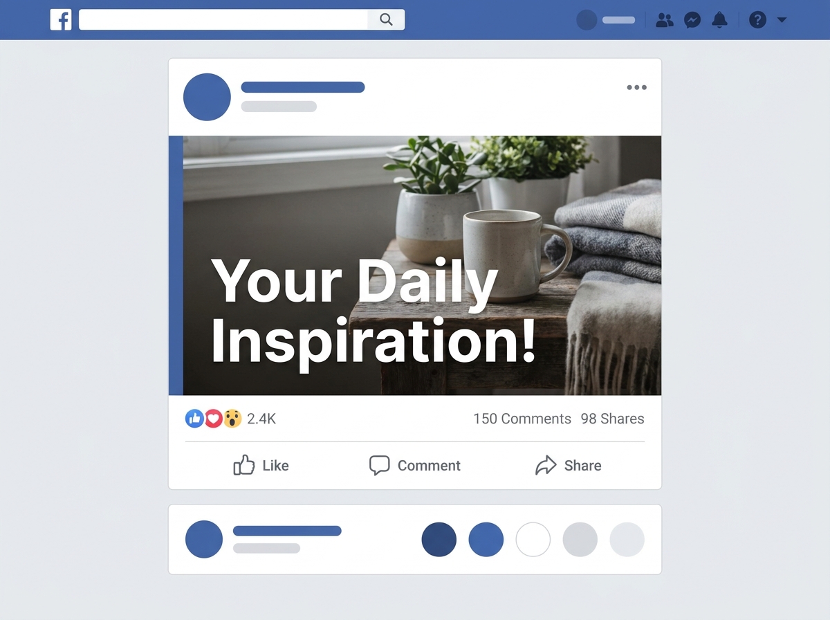 Facebook post artwork generated with NeoSpark